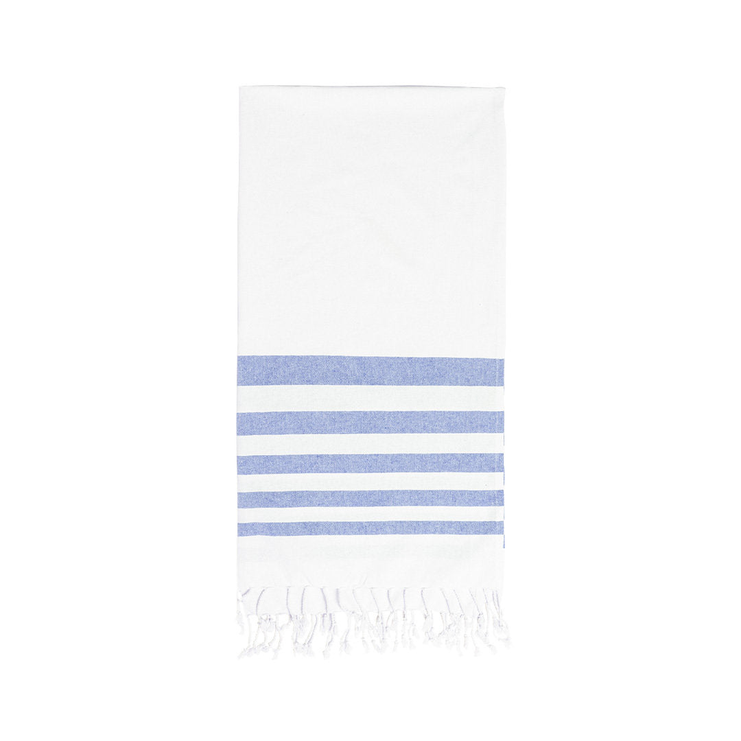 White two-tone towel pareo