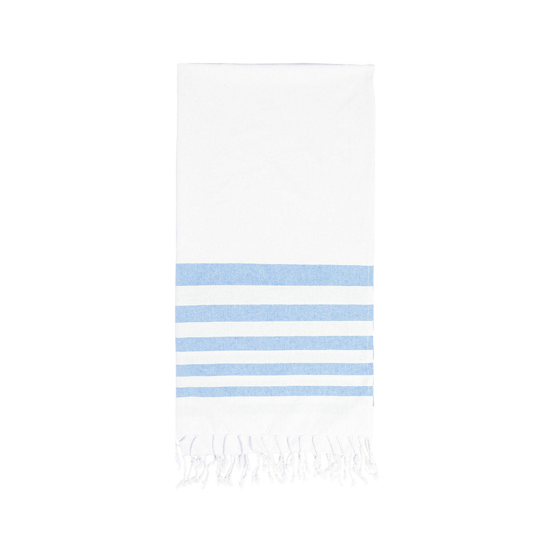 White two-tone towel pareo
