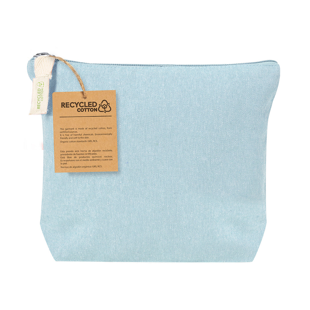 Recycled cotton toiletry bag