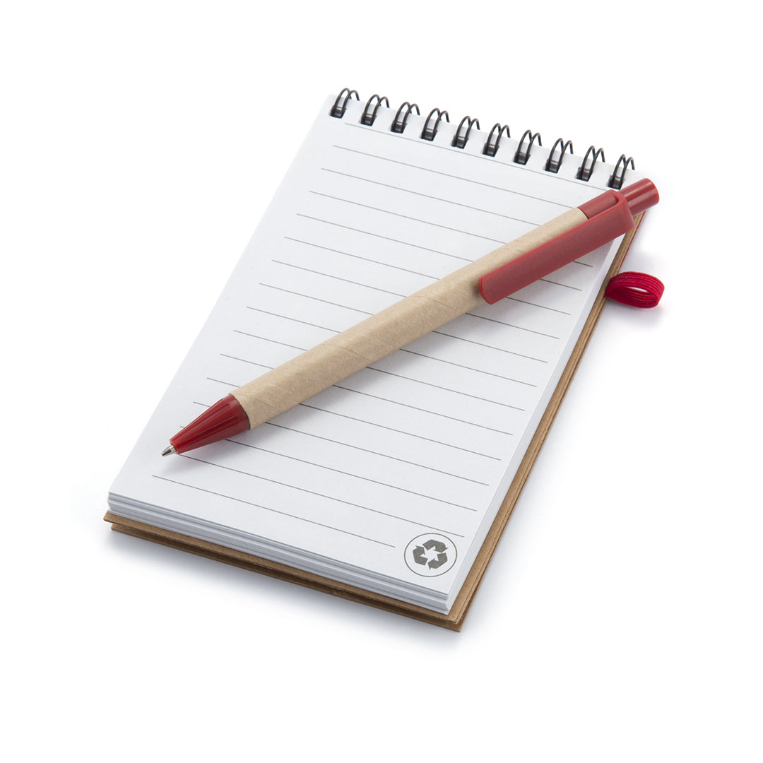 Small ring-bound notebook