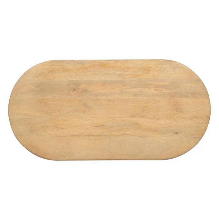 MESA CENTRO NATURAL MADERA DE MANGO 120 X 60 X 45 CM