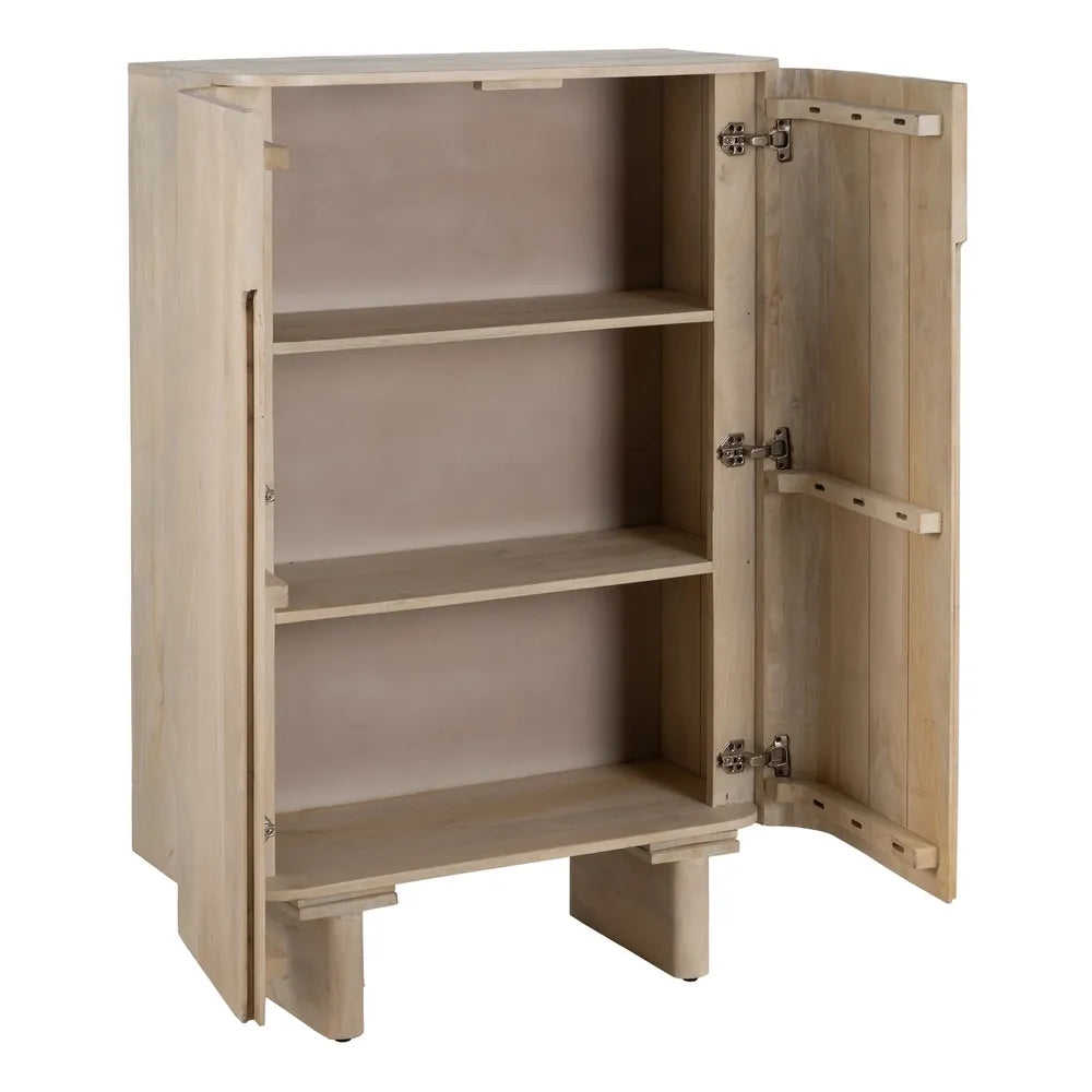 WHITE MANGO WOOD CABINET 90 X 40 X 138 CM