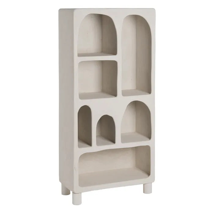 ÉTAGÈRE EN MDF BLANC 80 X 38 X 170 CM