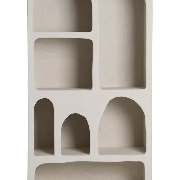 ÉTAGÈRE EN MDF BLANC 80 X 38 X 170 CM