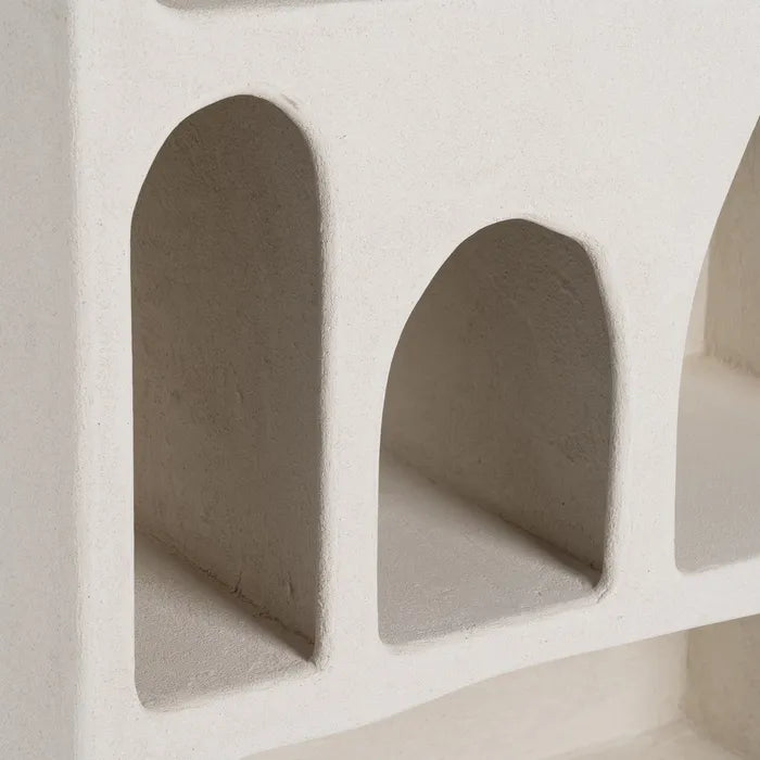 ÉTAGÈRE EN MDF BLANC 80 X 38 X 170 CM