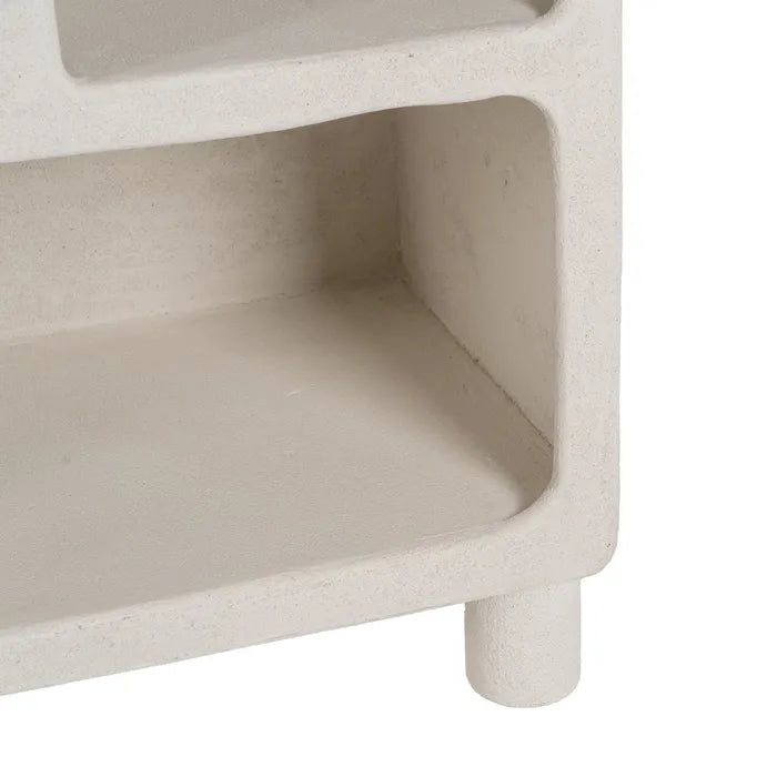 ÉTAGÈRE EN MDF BLANC 80 X 38 X 170 CM