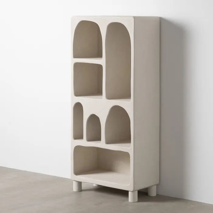 ÉTAGÈRE EN MDF BLANC 80 X 38 X 170 CM
