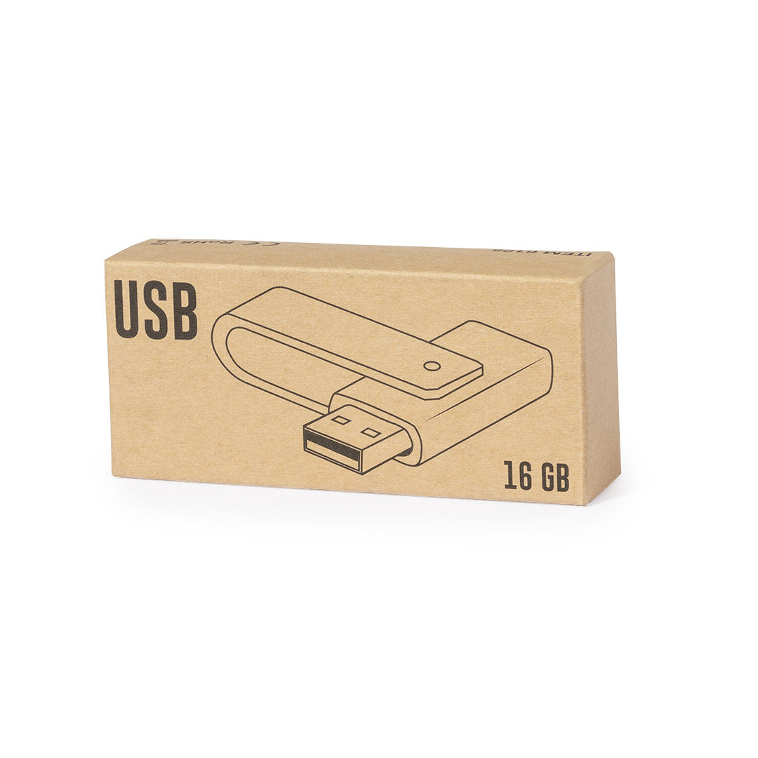 Memoria USB bambú