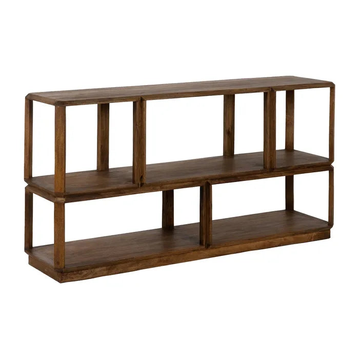 ÉTAGÈRE EN BOIS DE MANGUIER MARRON 160 X 42 X 85 CM