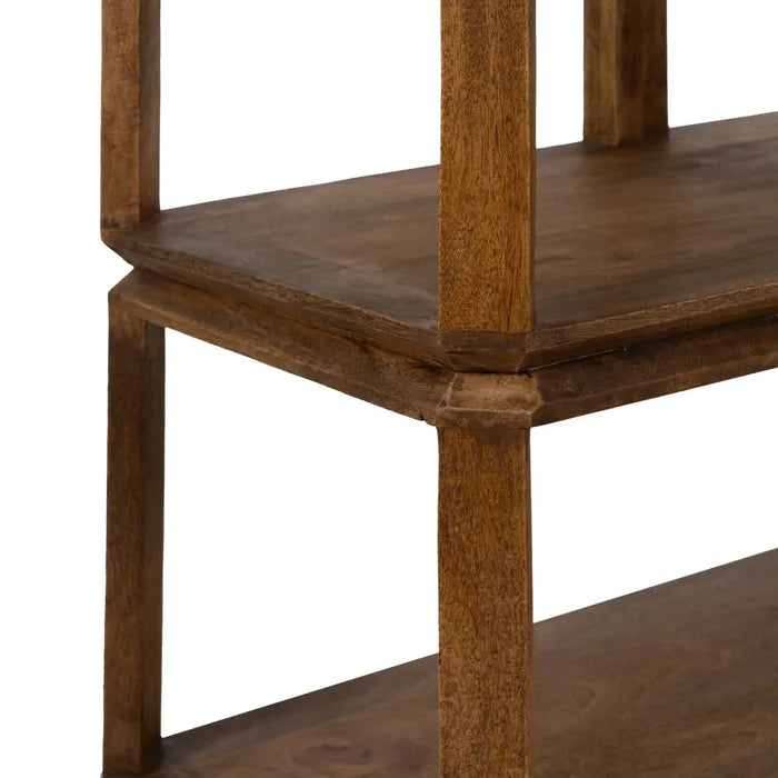 ÉTAGÈRE EN BOIS DE MANGUIER MARRON 160 X 42 X 85 CM