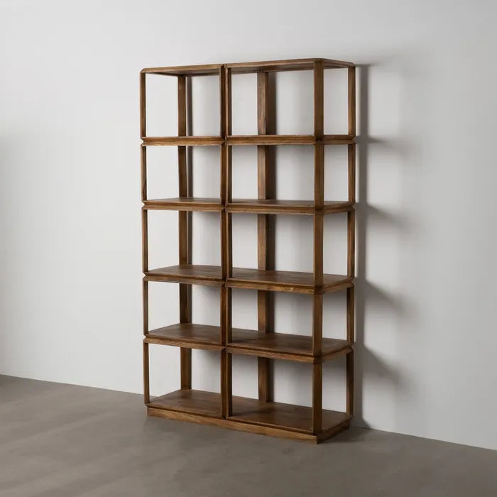 ÉTAGÈRE EN BOIS DE MANGUIER MARRON 155 X 42 X 195 CM