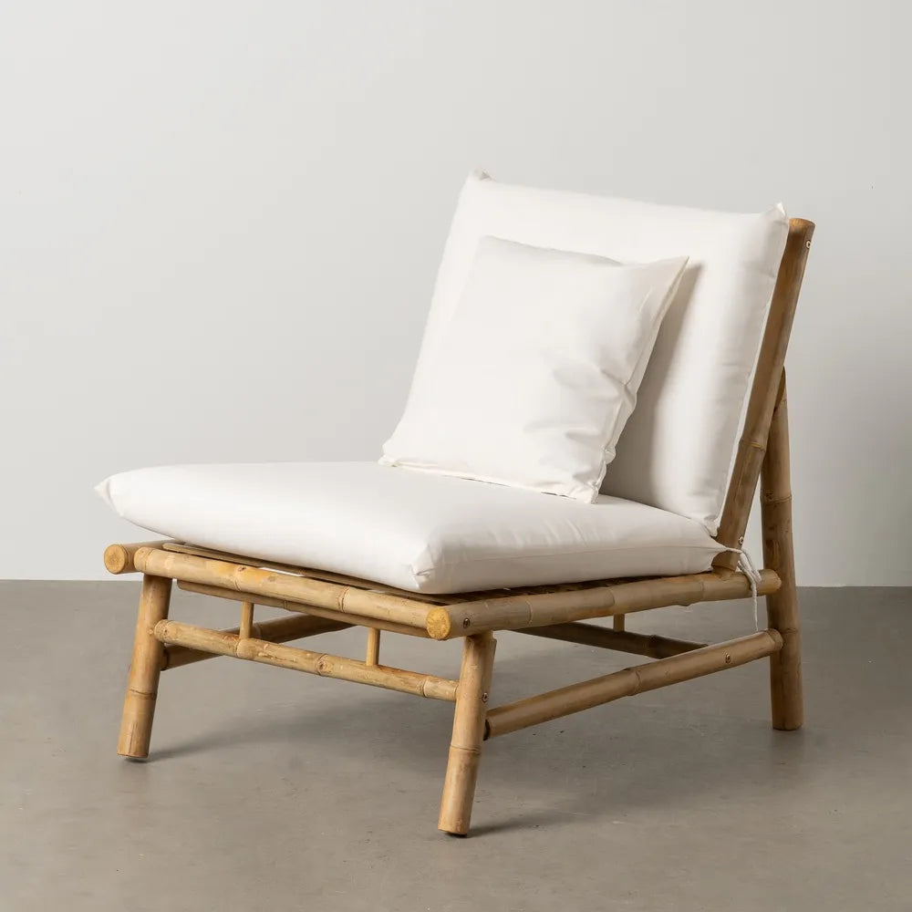 FAUTEUIL EN BAMBOU NATUREL 65 X 86 X 81 CM