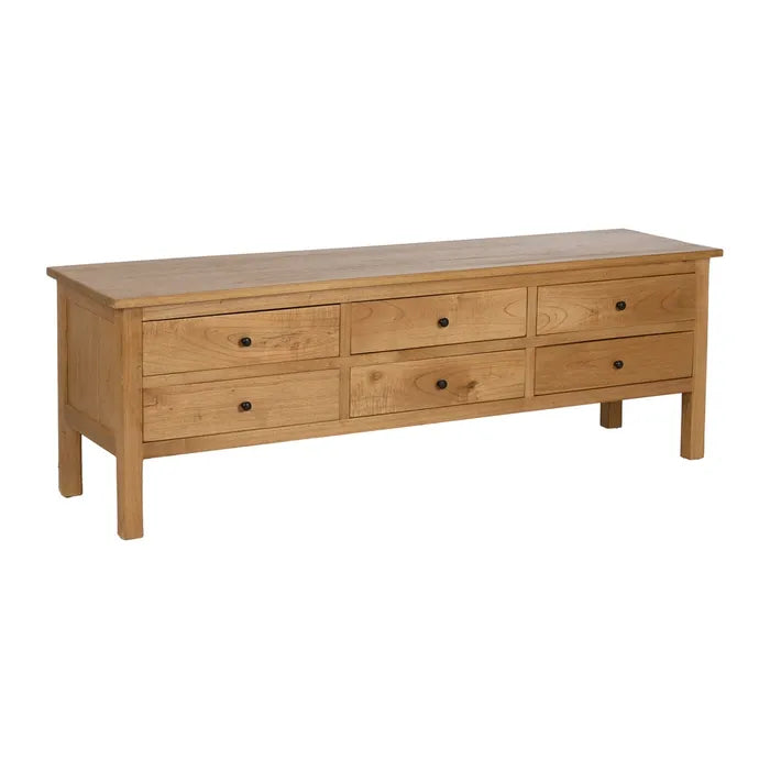 NATURAL MINDI WOOD SIDEBOARD 180 X 48 X 60 CM