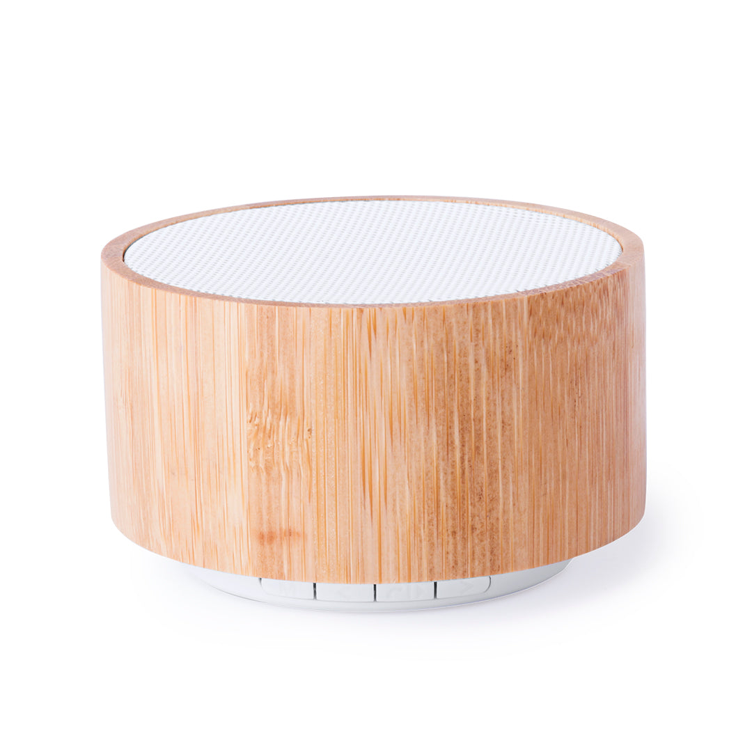 Speaker with bamboo body