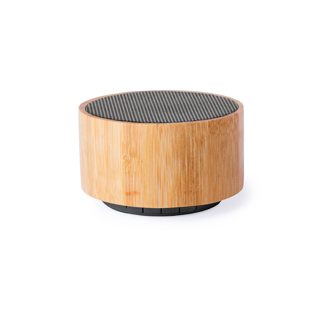 Speaker with bamboo body