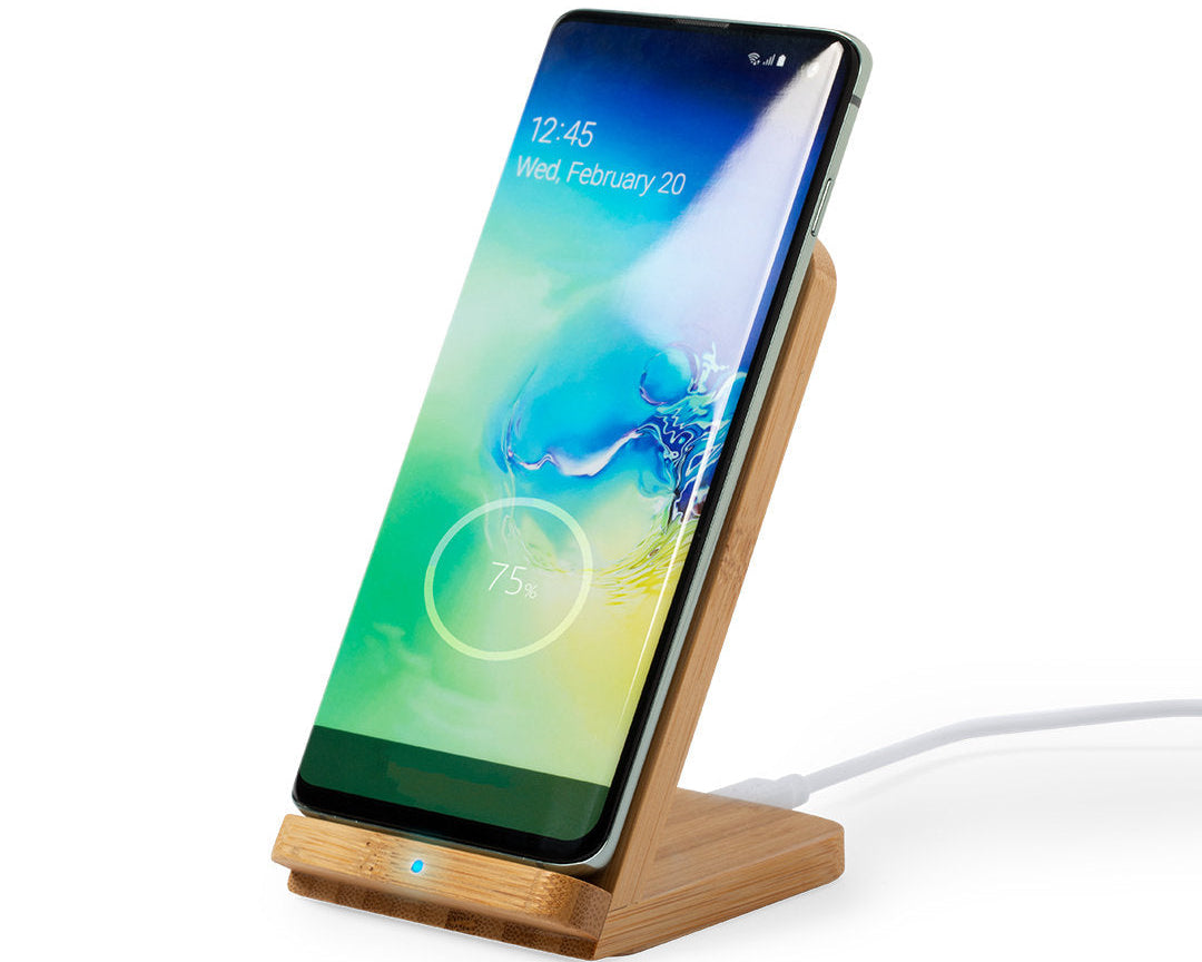 Bamboo charger stand