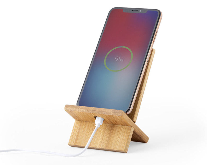 Wooden mobile phone stand