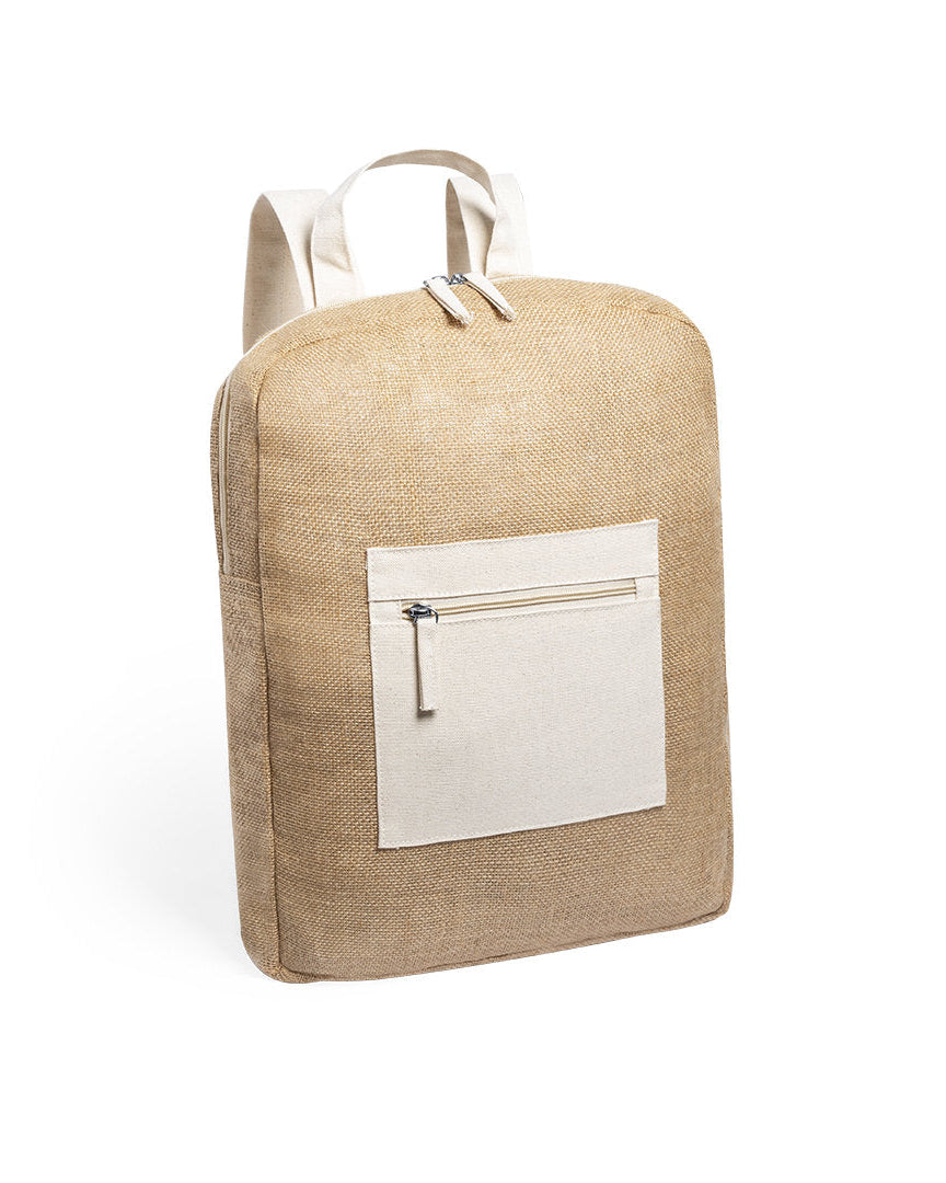 Sac à dos en jute naturel