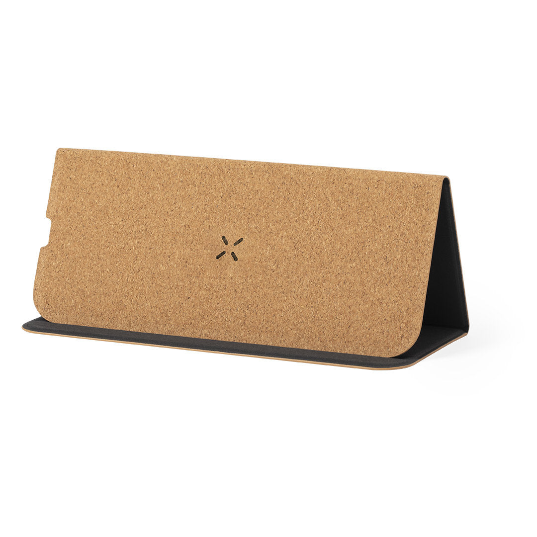 Alfombrilla de Ratón con Cargador y Soporte de Corcho Natural