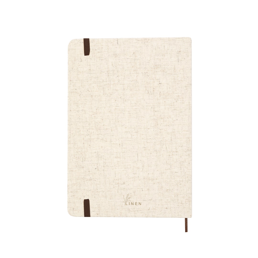 Bloc de Notas de Lino con Tapas Rígidas