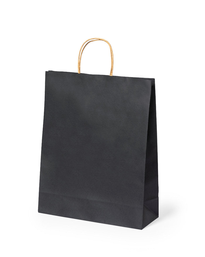 Bolsa de regalo negra mediana