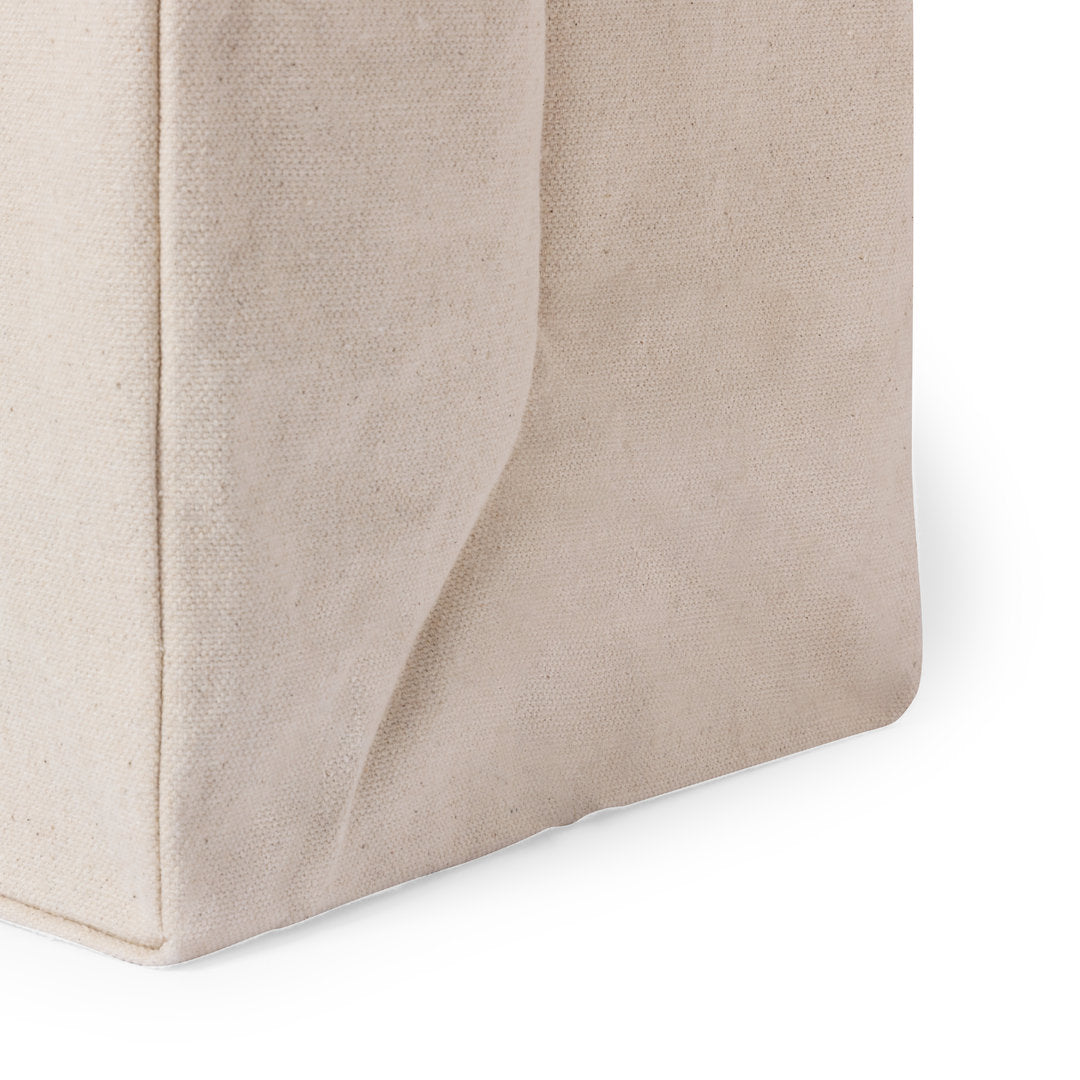 Bolsa de Algodón extra resistente con fuelle y asas largas