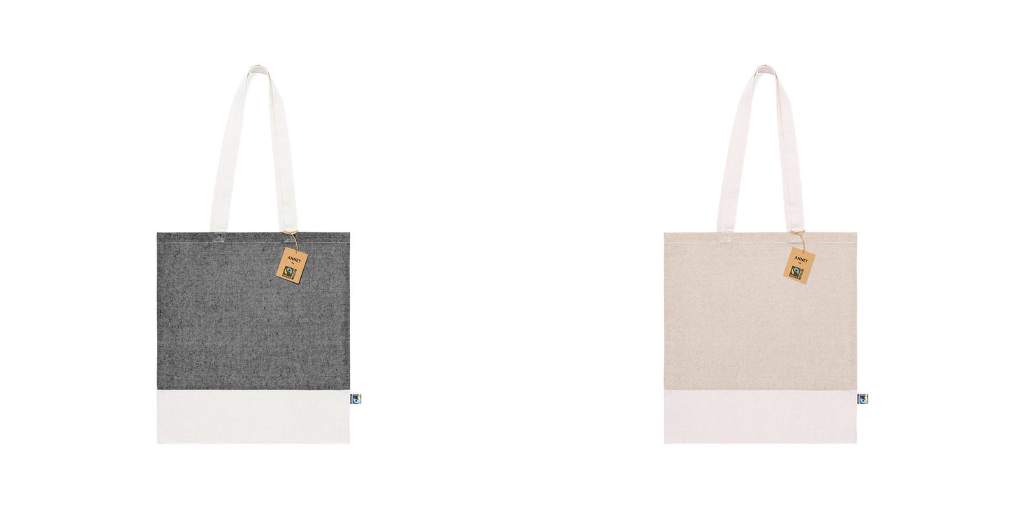 Bolsa base en tono natural fairtrade