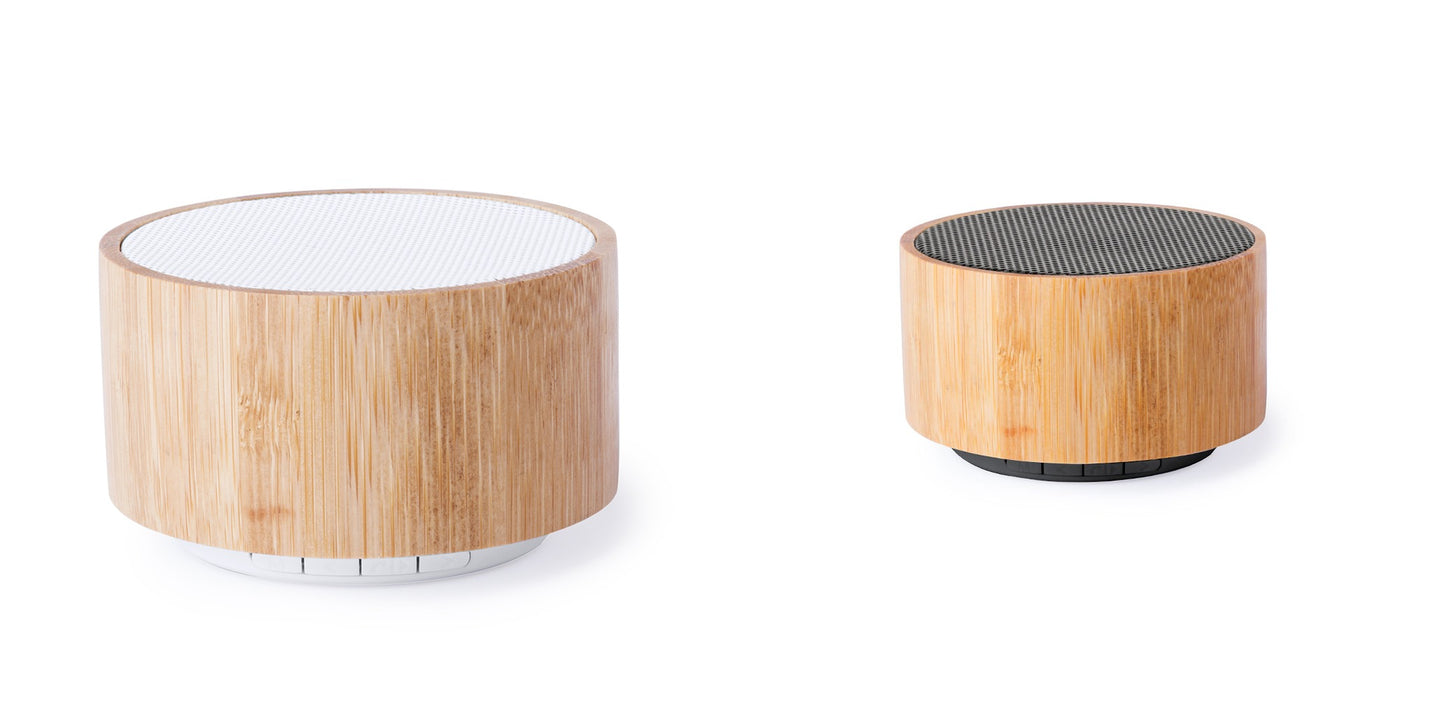 Speaker with bamboo body