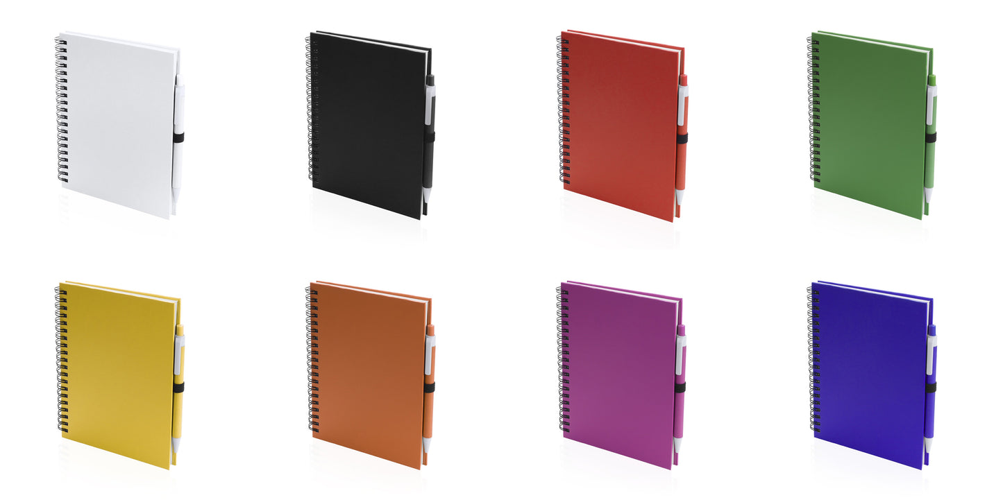 Set de libreta y bolígrafo varios colores