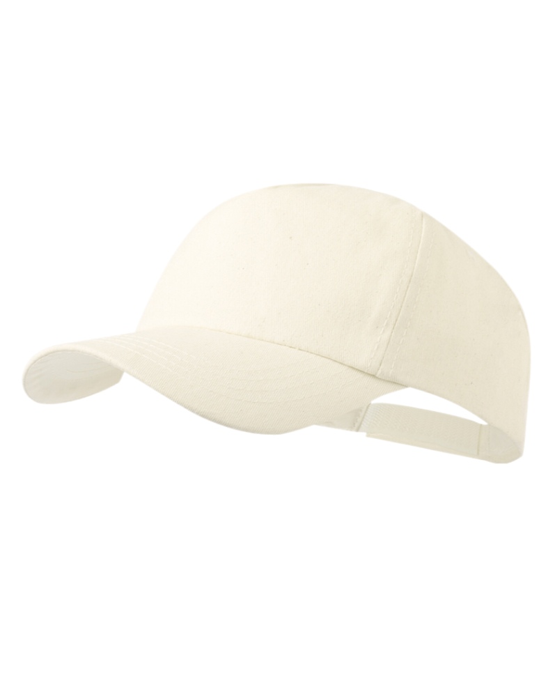 Gorra algodón orgánico en crudo