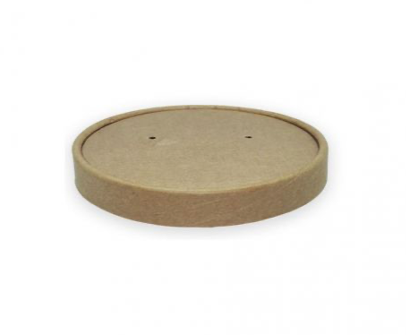 Tapa Envases para sopas full kraft 115mm (500 uds)