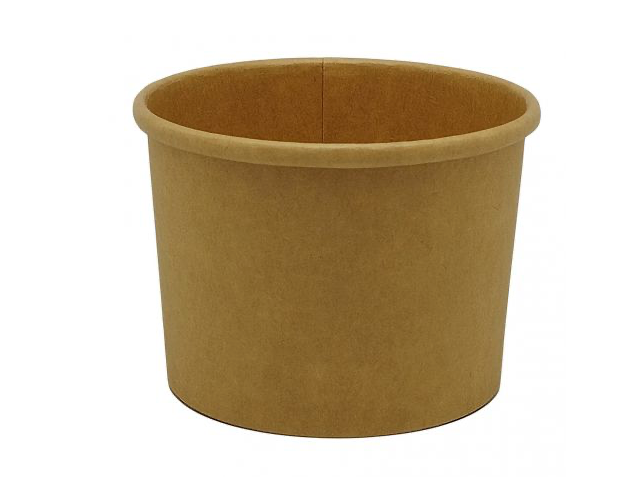 Full Kraft soup containers 240cc Ø96mm (500 units)