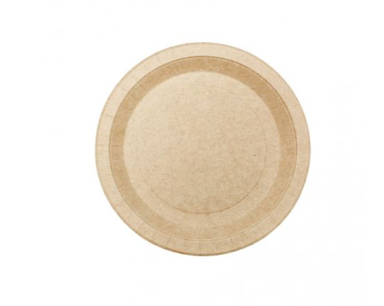 Plato cartón kraft Ø17cm (20PAQx20uds: 400 uds)