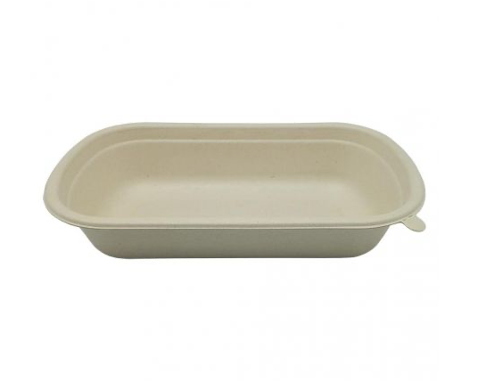 Envases de fibra de caña de azúcar 1 compartimento 750ml 229 x 134 x 44mm (500 uds)