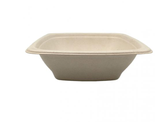 Bols de fibra de trigo Cuadrados 720ml 180 x 180 x 54mm (300 uds)