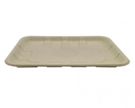 Barquettes rectangulaires en fibre de blé 200 x 140 x 15 mm (500 unités)