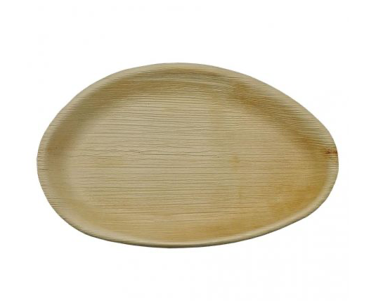 Assiettes ovales en feuille de palmier 260 x 160 mm (100 pièces)