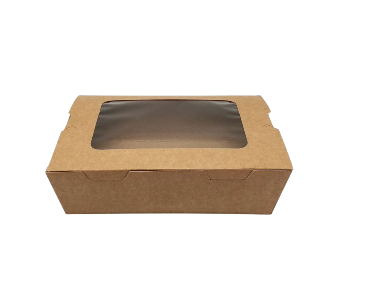 Envases Kraft con ventana 180 x 120 x 50mm (300 uds)