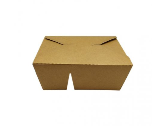 Envase take away kraft 2 compartimentos 150 x 120 x 65mm (300 uds)