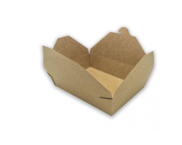 Caja Take Away Kraft 197 x 140 x 65mm (200 uds)