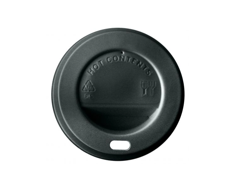 Tapas vasos 12/16 Oz Negras Ø 90mm (1.000 uds)