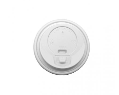 Tapas cierre antiderrame vasos 8 Oz Blancas Ø 80mm (1.000 uds)