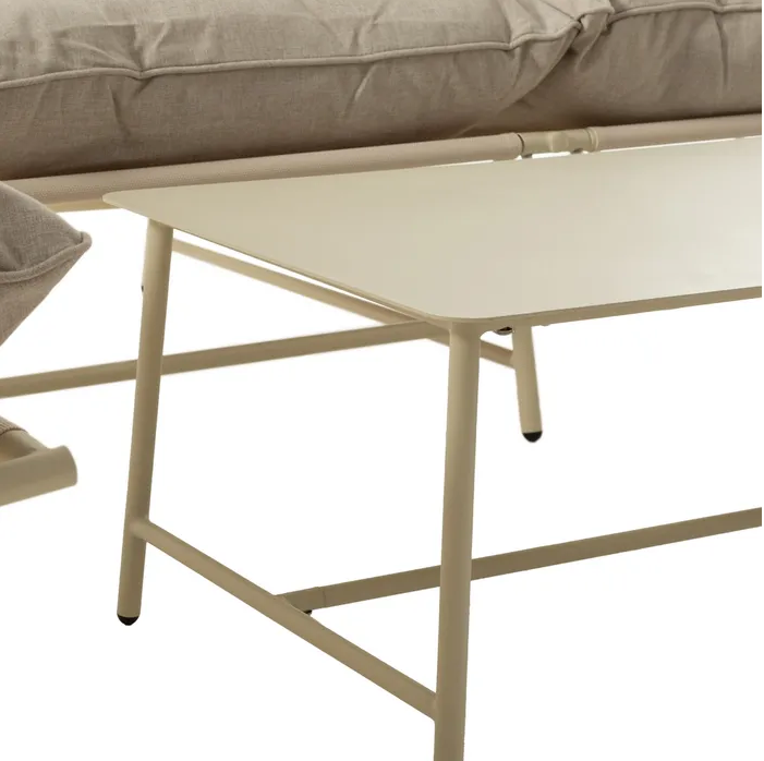 CONJUNTO JARDÍN BEIGE ACERO EXTERIOR