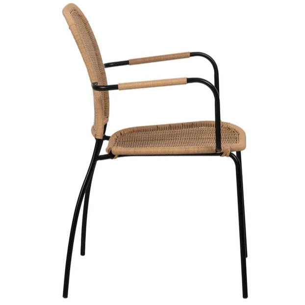 SILLA NATURAL PE-ACERO SALÓN