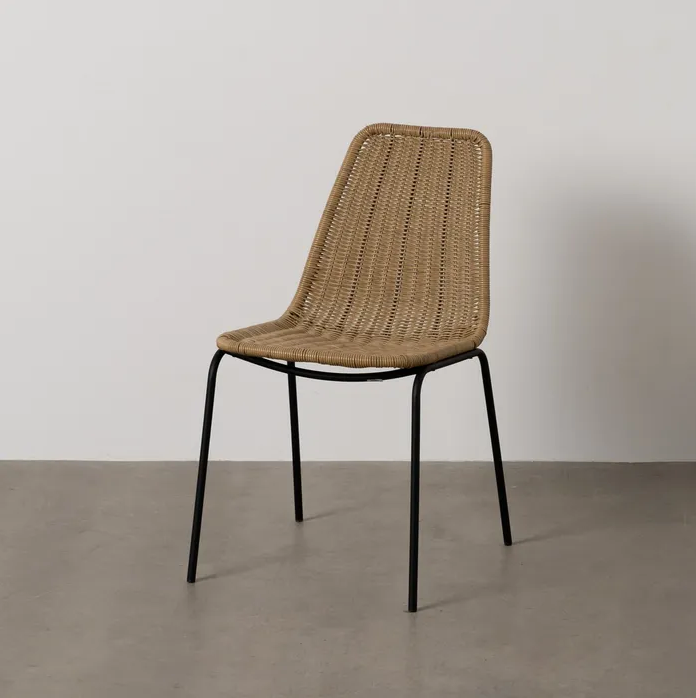 NATURAL PE-STEEL OUTDOOR CHAIR