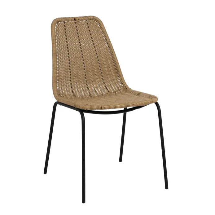NATURAL PE-STEEL OUTDOOR CHAIR