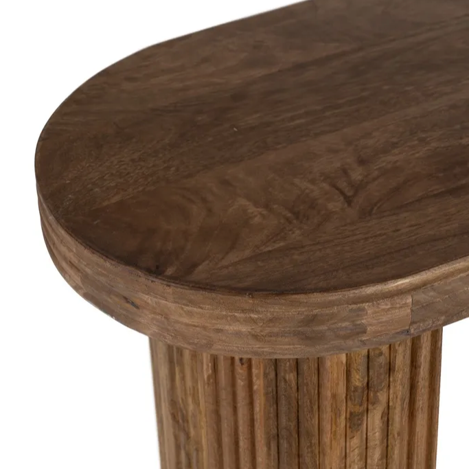 CONSOLE EN BOIS DE MANGUIER MARRON