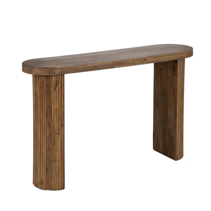 CONSOLA DE MADERA DE MANGO MARRÓN