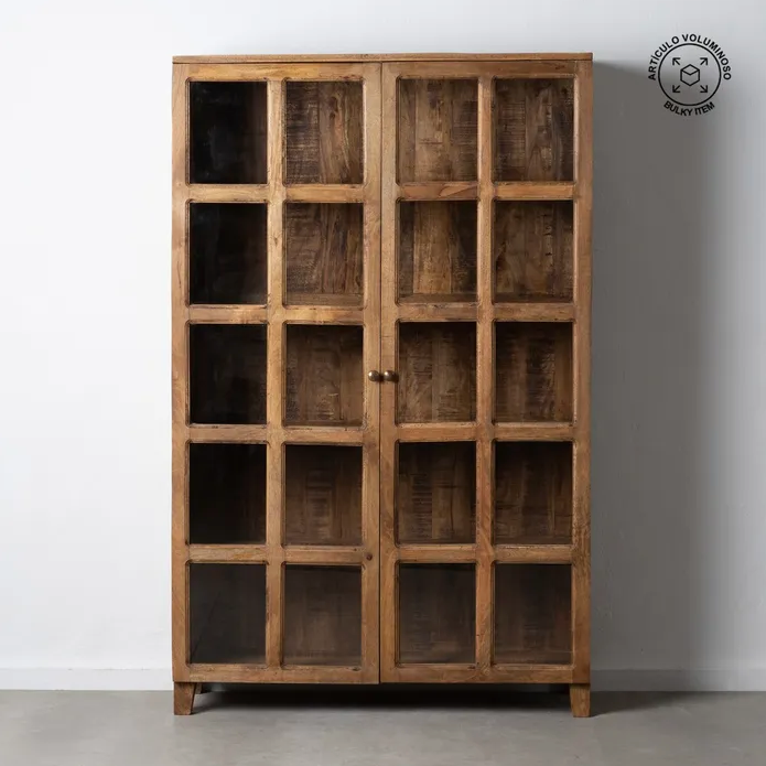 ESCAPARATE SALA DE MADERA DE MANGO AL NATURAL