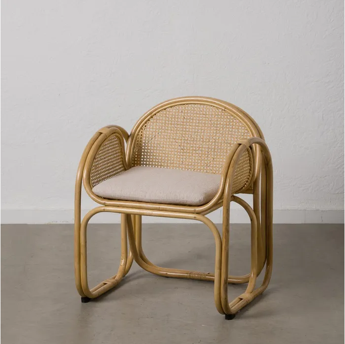 FAUTEUIL DE SALON EN ROTIN NATUREL